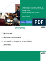 Presentacion Proceso Adjudicacion Subasta CLPE No.01-2019