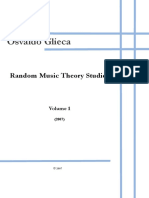 Random Music Theory Studies Volume One