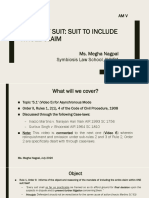 AM V - Suit To Include Whole Claim (Frame of Suit)