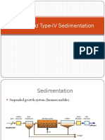 Type-III and Type-IV Sedimentation