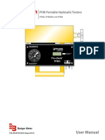 PFM Portable Hydraulic Testers: User Manual