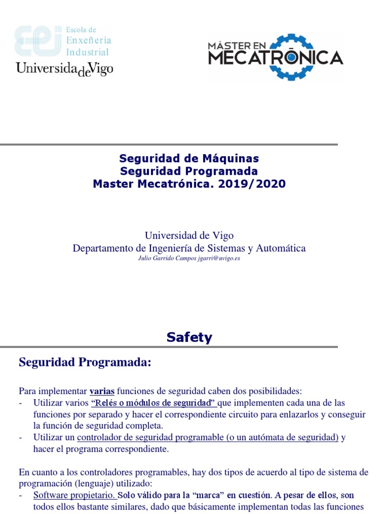 PLCOpen Safety en Seguridad de Máquinas | PDF | Controlador lógico ...
