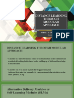 Distance Learning Through Modular Approach: Cidili C. Dolorosa