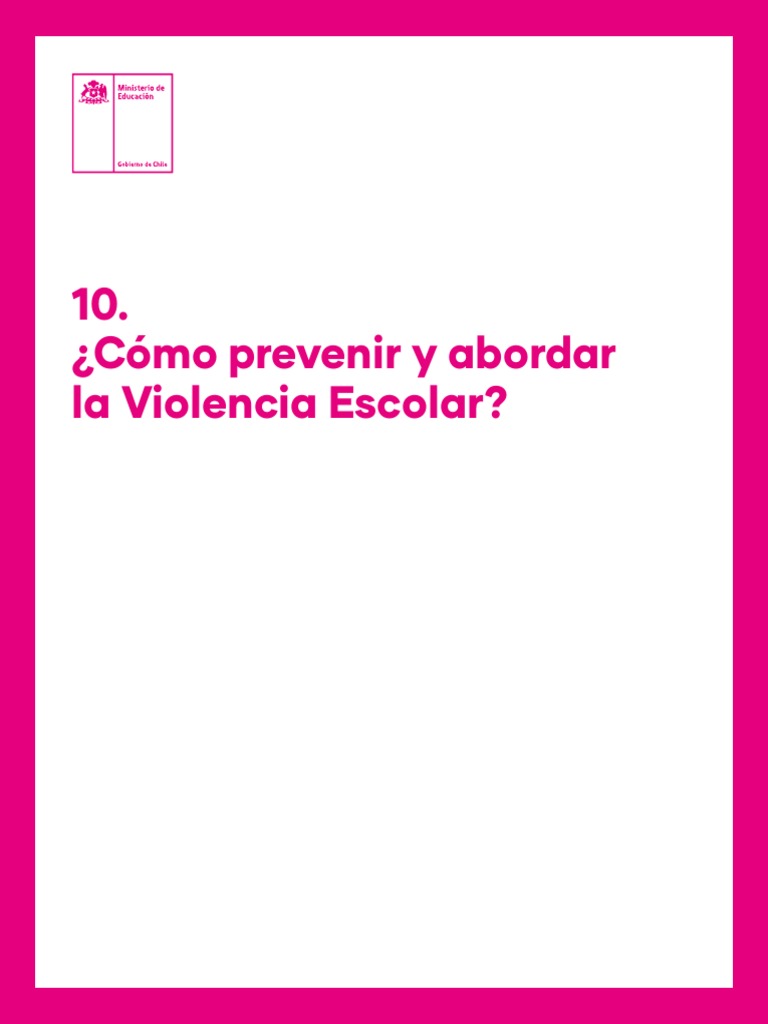 Como Prevenir y Abordar La Violencia Escolar PDF | PDF | Acoso ...