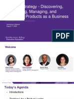 Northwestern Kellogg Product Strategy Intro Webinar 08.17.2020 PDF