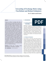 A Study of Forecasting of Exchange Rates Using Non Robust and Robust Estimators
