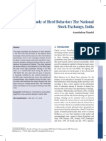 Empirical Study of Herd Behavior: The National Stock Exchange, India