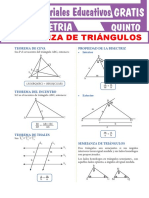 Semejanza de Triángulos para Quinto Grado de Secundaria PDF