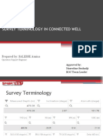 Survey Terminology in Connected Well: Prepared By: SALESSE Amina