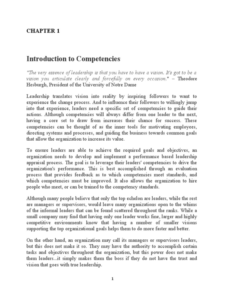 Understanding Leadership Competencies | PDF | Competence (Human ...