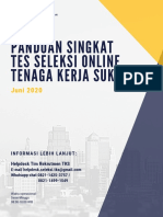 Panduan Singkat Tes Seleksi Online Tenaga Kerja Sukarela