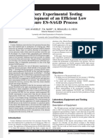Laboratory Experimental Testing and Development of An Efficient Low Pressure ES-SAGD Process