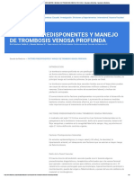 FACTORES PREDISPONENTES Y MANEJO DE TROMBOSIS VENOSA PROFUNDA - Escuela de Medicina - Facultad de Medicina