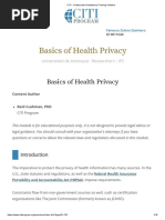 Basics of Health Privacy