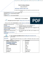 Self Study Guide 8th Grade 7 Setiembre - 4 Octubre (Guías 14,15,16,17)