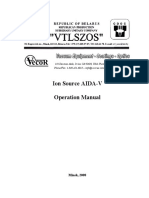 Ion Source AIDA-V Operation Manual: Minsk, 2008