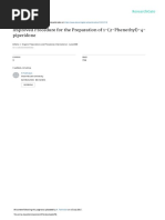 Improved Procedure For The Preparation of 1 - (2-Phenethyl) - 4-Piperidone