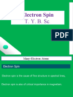 Electron Spin: T. Y. B. SC