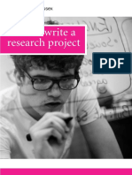 How To Write A Research Project