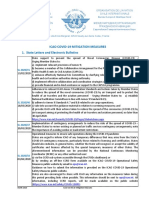 Icao Covid-19 Mitigation Measures 1. State Letters and Electronic Bulletins