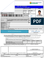 Admit Card - Provisional Delhi University Entrance Test - September-2020