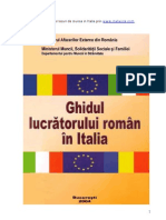 Ghidul Lucratorului Roman in Italia