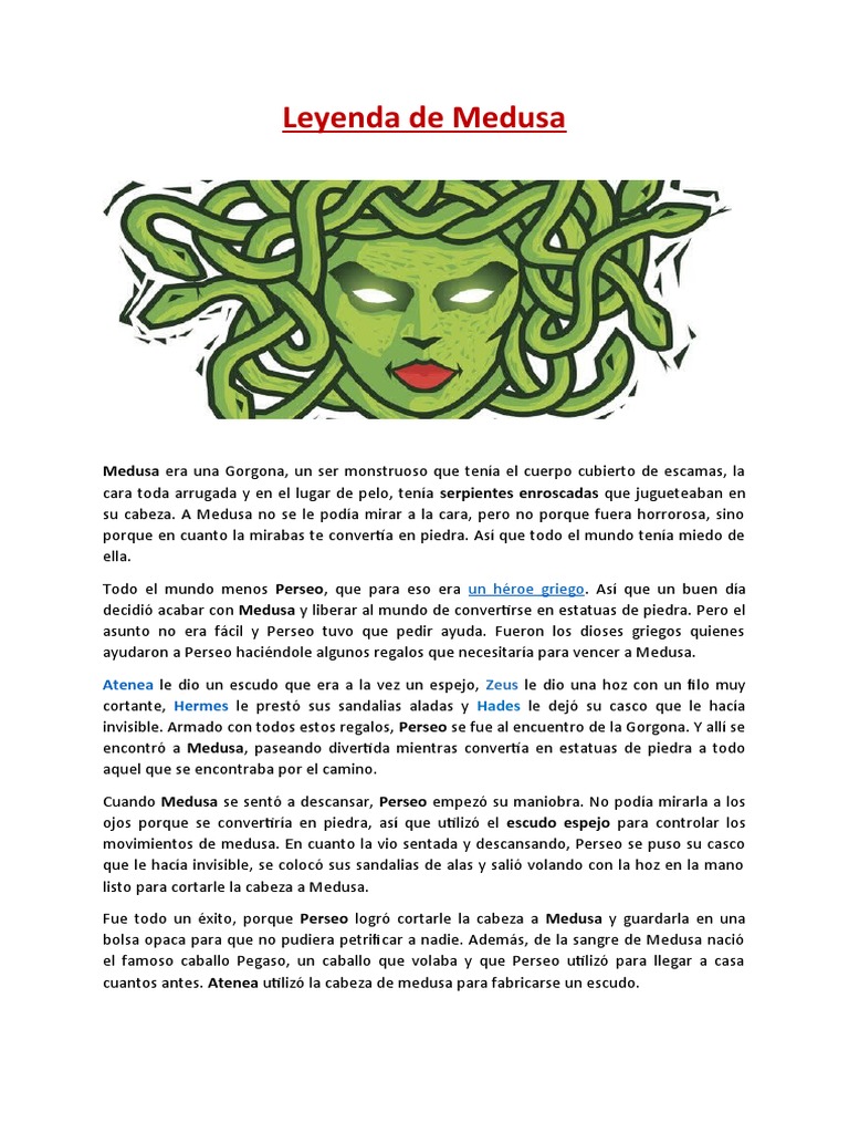 La Leyenda de Medusa y Perseo | PDF | Religión y espiritualidad | Poesía