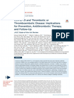 COVID-19 and Thrombotic or Thromboembolic Disease - Implications For Prevention, Antithrombotic Therapy, and Follow-Up - Elsevier Enhanced Reader