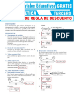 Ejercicios de Regla de Descuento para Tercer Grado de Secundaria