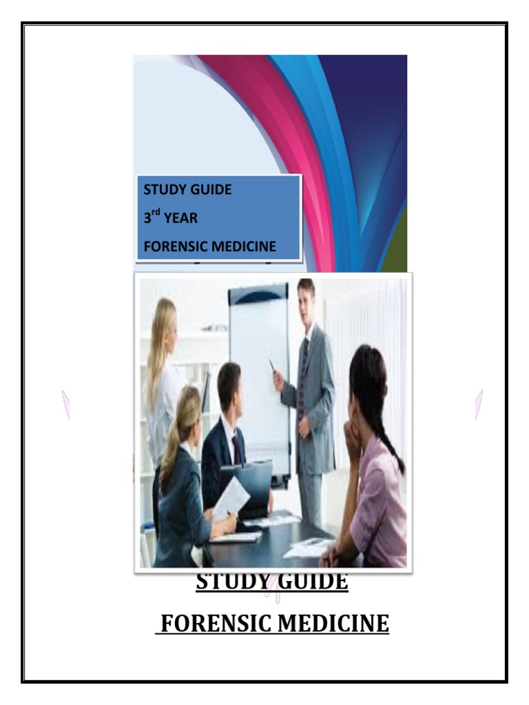 Study Guide 3 Year Forensic Medicine | PDF | Consent | Autopsy