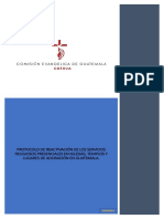 Iglesia Guatemala Evangelicos Cristianos Religiosos Covid-19 PDF