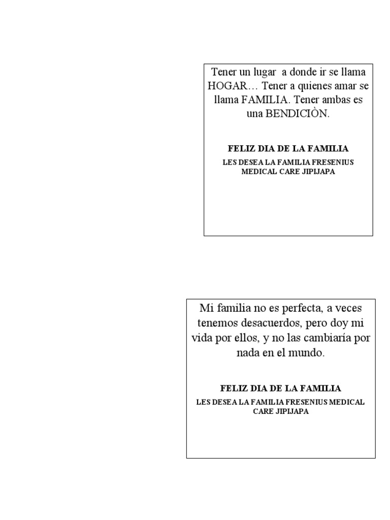 Frases Dia de La Familia | PDF