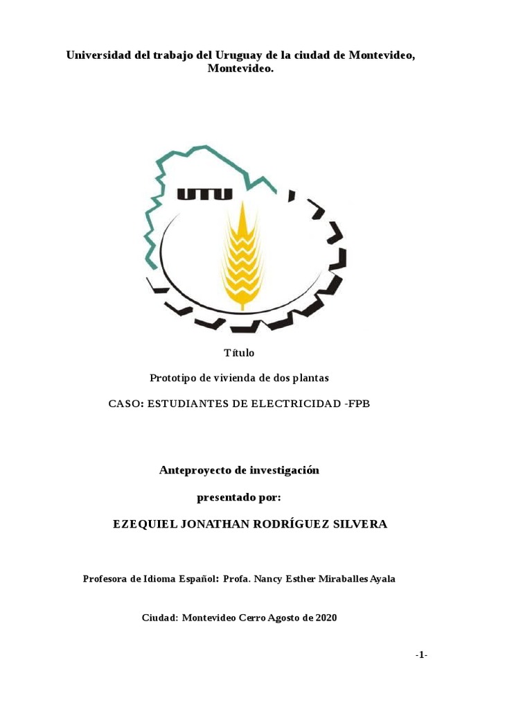 Universidad Del Trabajo Del Uruguay de La Ciudad de Montevideo PDF