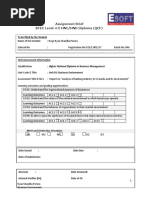 Assignment Brief BTEC Level 4 5 HNC HND