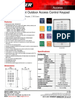 Vandal Resistant Outdoor Access Control Keypad: SK-1123-SPQ SK-1123-SDQ