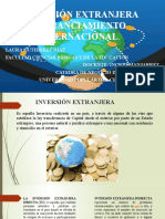Inversión Extranjera y Financiamiento Internacional