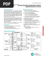 MAX77511/MAX77711 10V Input, Quad-Phase Configurable, 3A/Phase, High-Efficiency Buck Converter