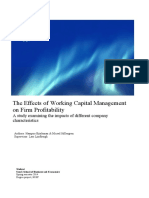 3.5 THE EFFECT OF WCM ON PROFITABILITY ON DIFFERENT COMPANY CHX cx