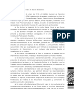 Causa #42019 (Amparo) - Resolución N 21 de Corte de Apelaciones de Valdivia, de 28 de Enero de 2019 Acoge El Recurso de Amparo