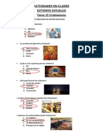 Actividades Sobre El Cristianismo