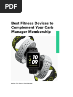 Best Fitness Devices To Complement Your Carb Manager Membership