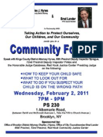 Public Safety Community Forum Flyer