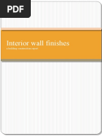 Interior Wall Finishes