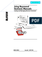 Using Raymond Electronic Manuals: Creating and Managing Electronic Comments