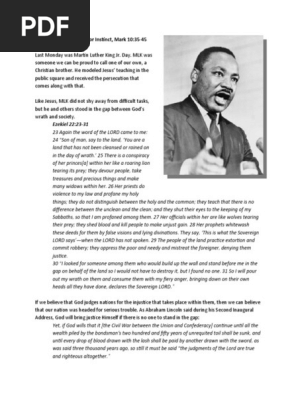 The Drum Major Instinct Revisited Sermon