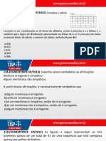 Tabela de distribuição de letras e lógica para encontrar símbolo