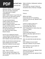 Mark Ronson Uptown Funk Lyrics