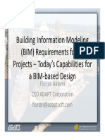 Building Information Modeling (BIM) Requirements For PT Projects - Today's Capabilities For A BIM Based Design