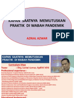 KAPAN SAATNYA MEMUTUSKAN PRAKTIK DI WABAH PANDEMIK-drg - Azrial Azwar PDF