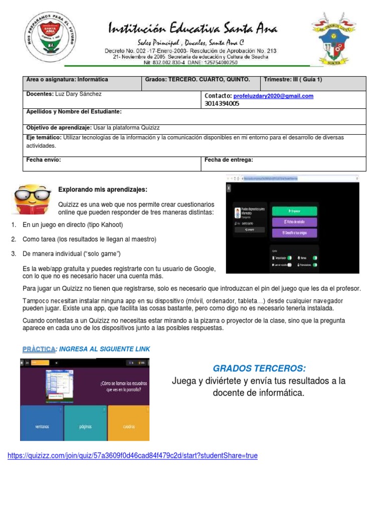 Informatica. Guia 1. Iii Periodo. Grados. 3 - 4-5 PDF | PDF ...